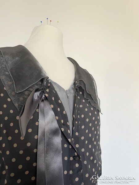 Luxus Kimijima vintage hernyóselyem ruha (M / 38) – Made in Japan