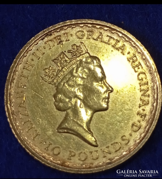 1987 Gold 0.1 Ounce / 3.4g, 917 Purity / UK 10 Pound
