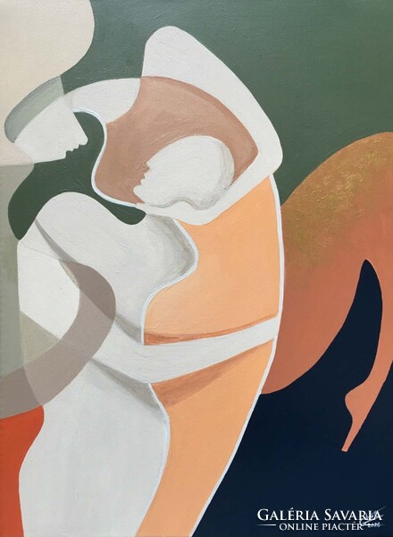 Between Us, a Modern Abstract Painting