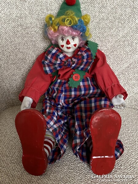Porcelain Clown Figurine
