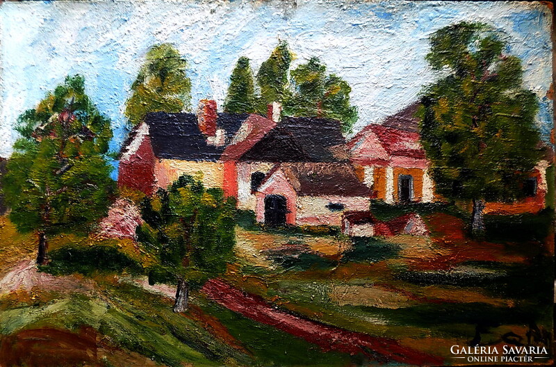 Hungarian painter with an unreleased signature, guaranteed with an original invoice