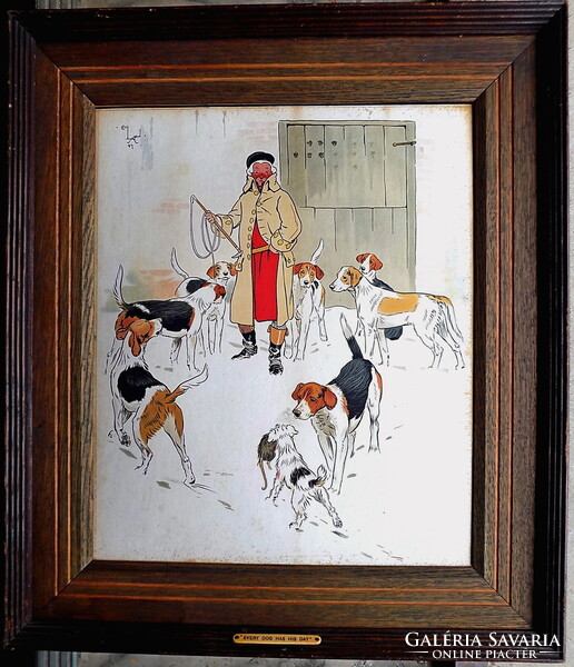 Cecil aldin 1870-1935 with warranty and invoice