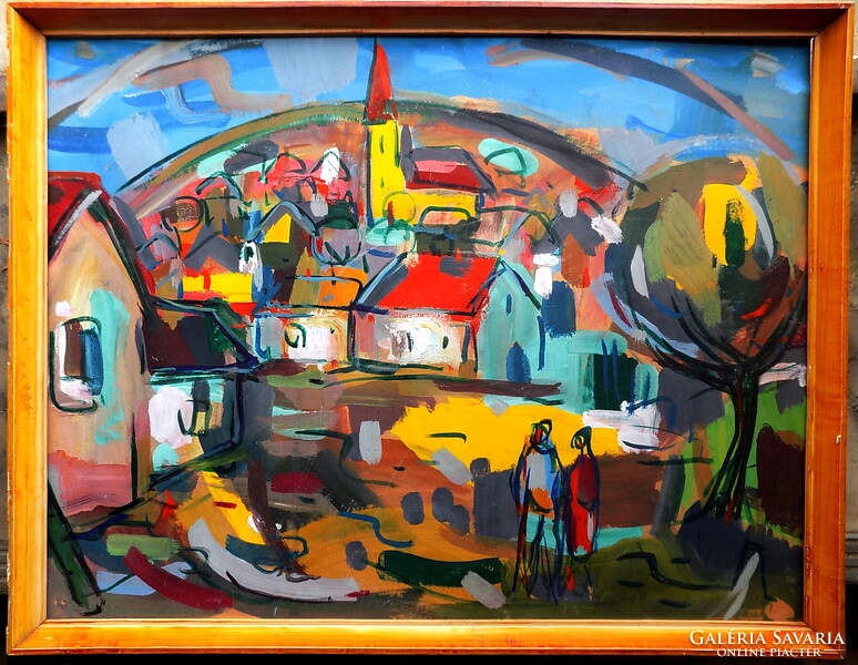 Nógrádverőce the painting is guaranteed original, with warranty and invoice