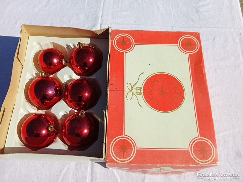 Vintage retro Christmas ornament in original box Okrasa Cadra