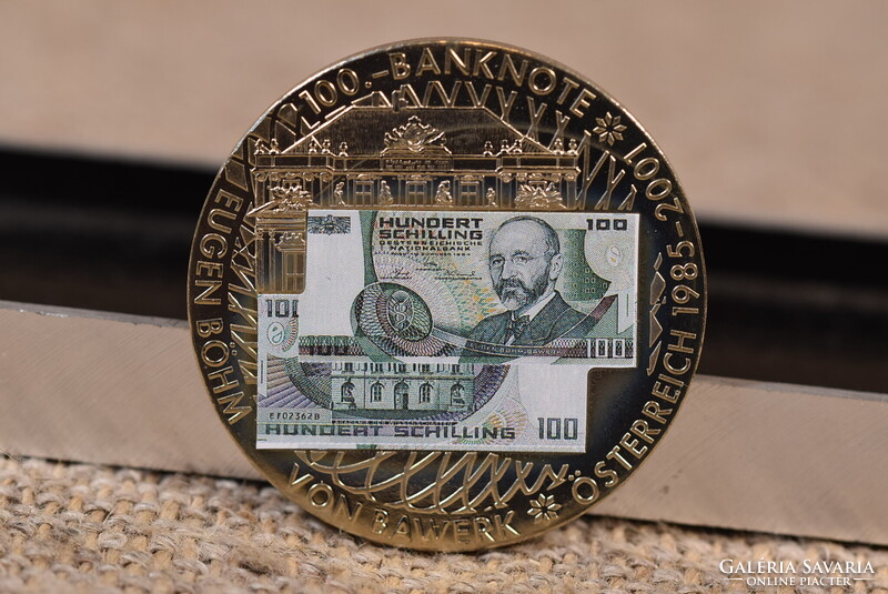 100 Schilling 1985 Austria Oesterreich Nationalbank commemorative coin in capsule