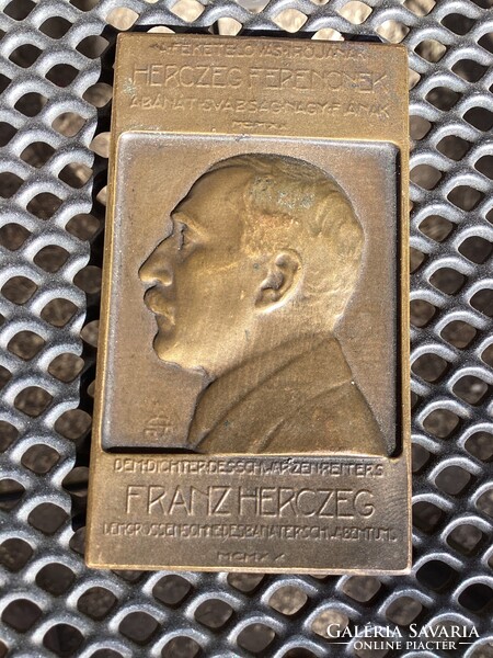 István Szentgyörgyi: Ferenc Herczeg Memorial Plaque 1920