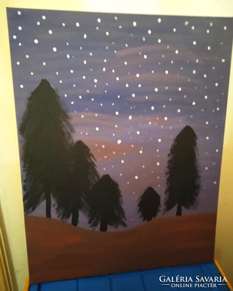 Painting by unknown Artist 57 x 75 cm. A basic painting for your home.