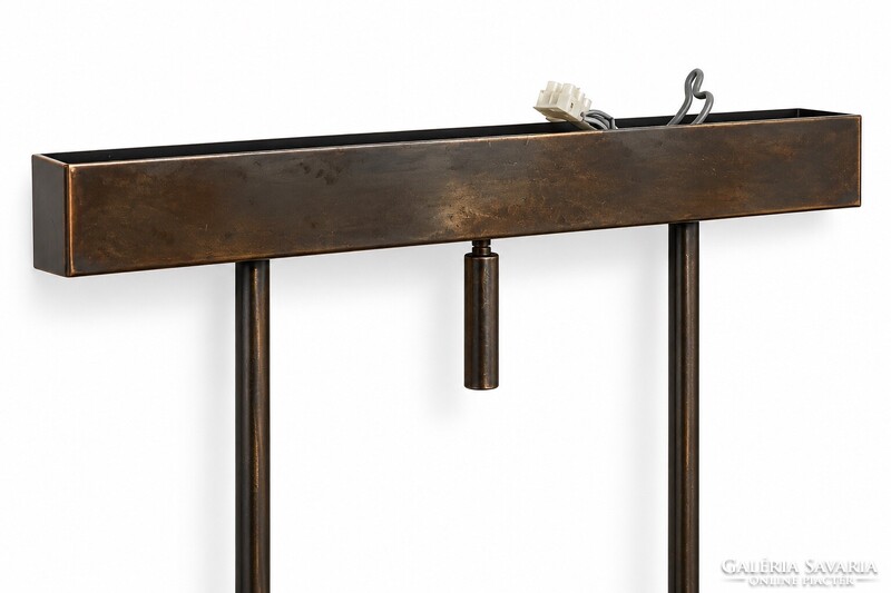 Mid-Century three-globe copper pendant lamp – György Csanádi, 1970s