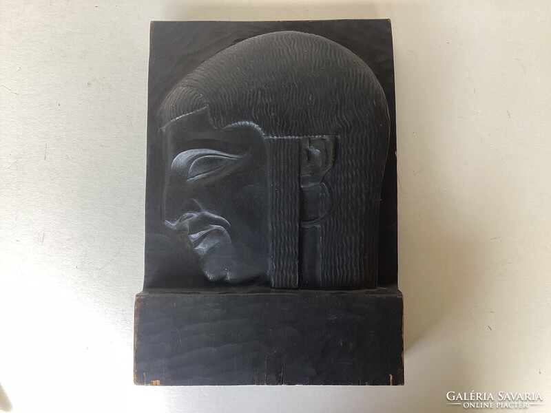 Ferenc Vígh (1881 - 1948), carved wall relief.