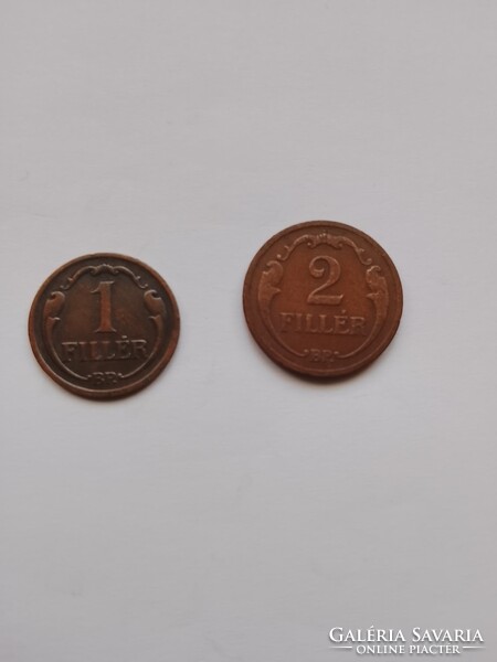 1 és 2 filléres 1931