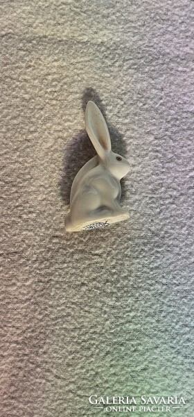Original Herendi porcelain rabbit figurine