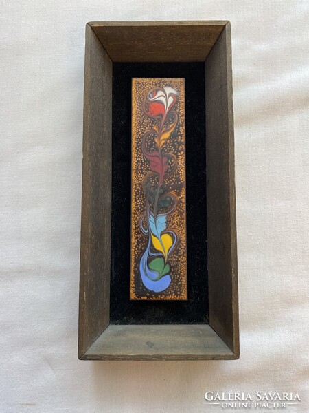 Fire enamel picture.