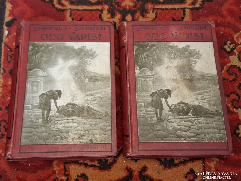 1903 - TRANSLATOR (SZEKRÉNYI LAJOS) EDITION - SIENKIEWICZ: QUO VADIS? --GOTTERMAYER SIGNED BINDING