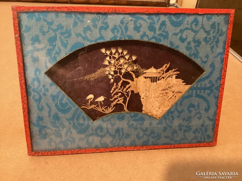 Chinese Carved Cork Picture