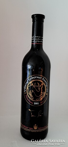 2001. Villányi Cabernet Savignon vörös bor, Freiherr von Fahnenberg