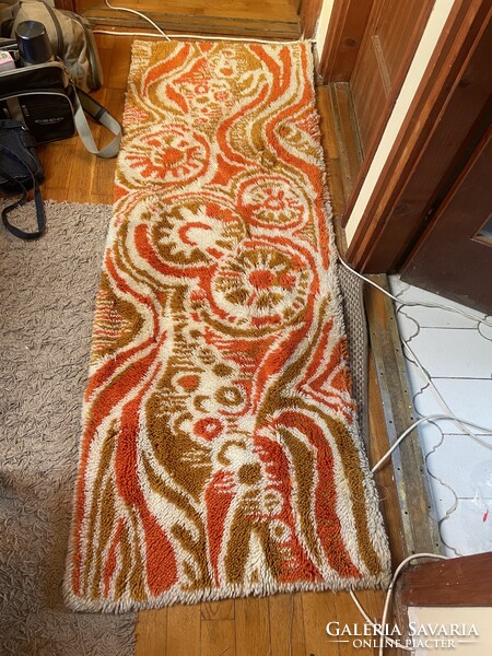 Mid century wall hanging wall rug vintage old