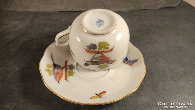 Herendi Rothschild teacup with saucer 614