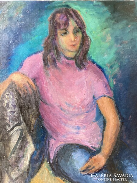 Margit Gráber (1895 - 1993). Nóra 1982, no frame.