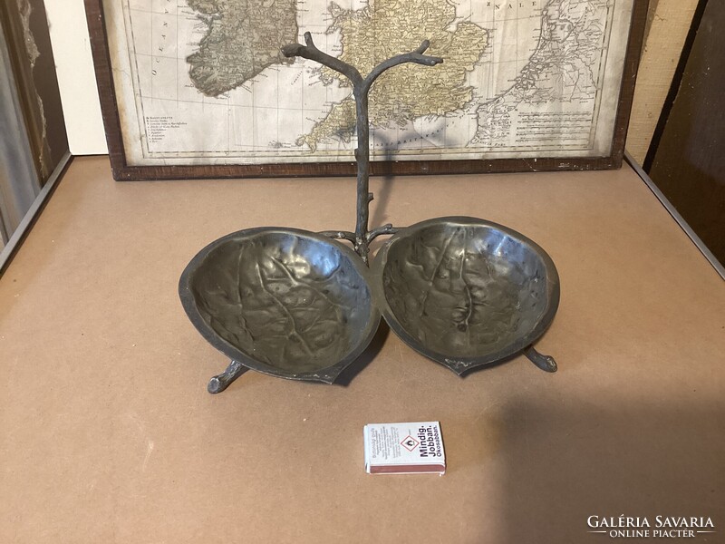 Hollóházi Walnut-Shaped Table Centerpiece