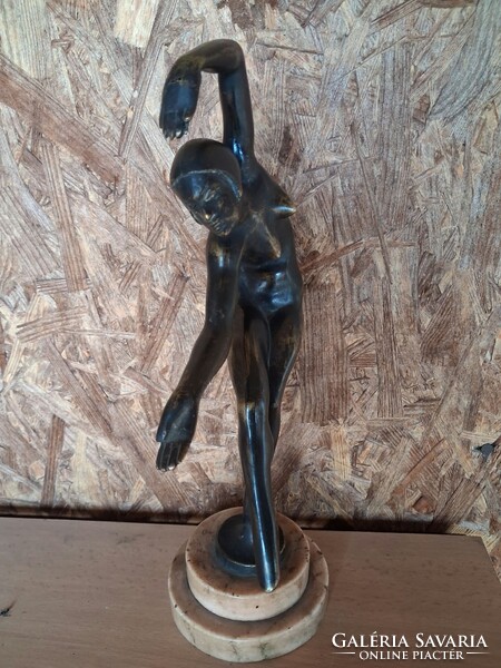 Jenő Kerényi Art Deco Female Sculpture